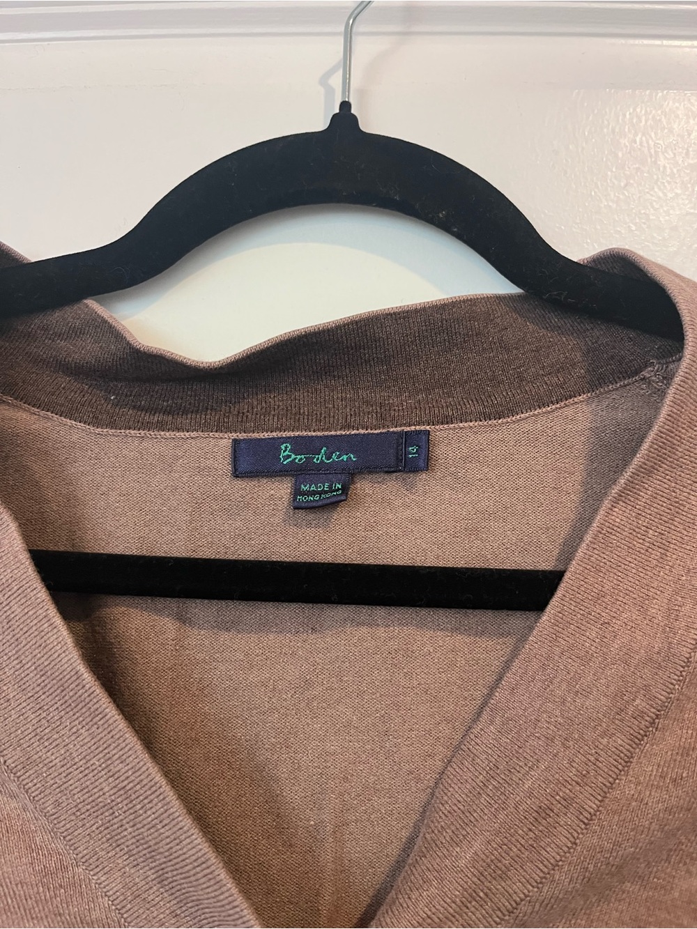 SOLD Boden women’s brown cozy cardigan sweater 78% cotton - Picture 3 of 4